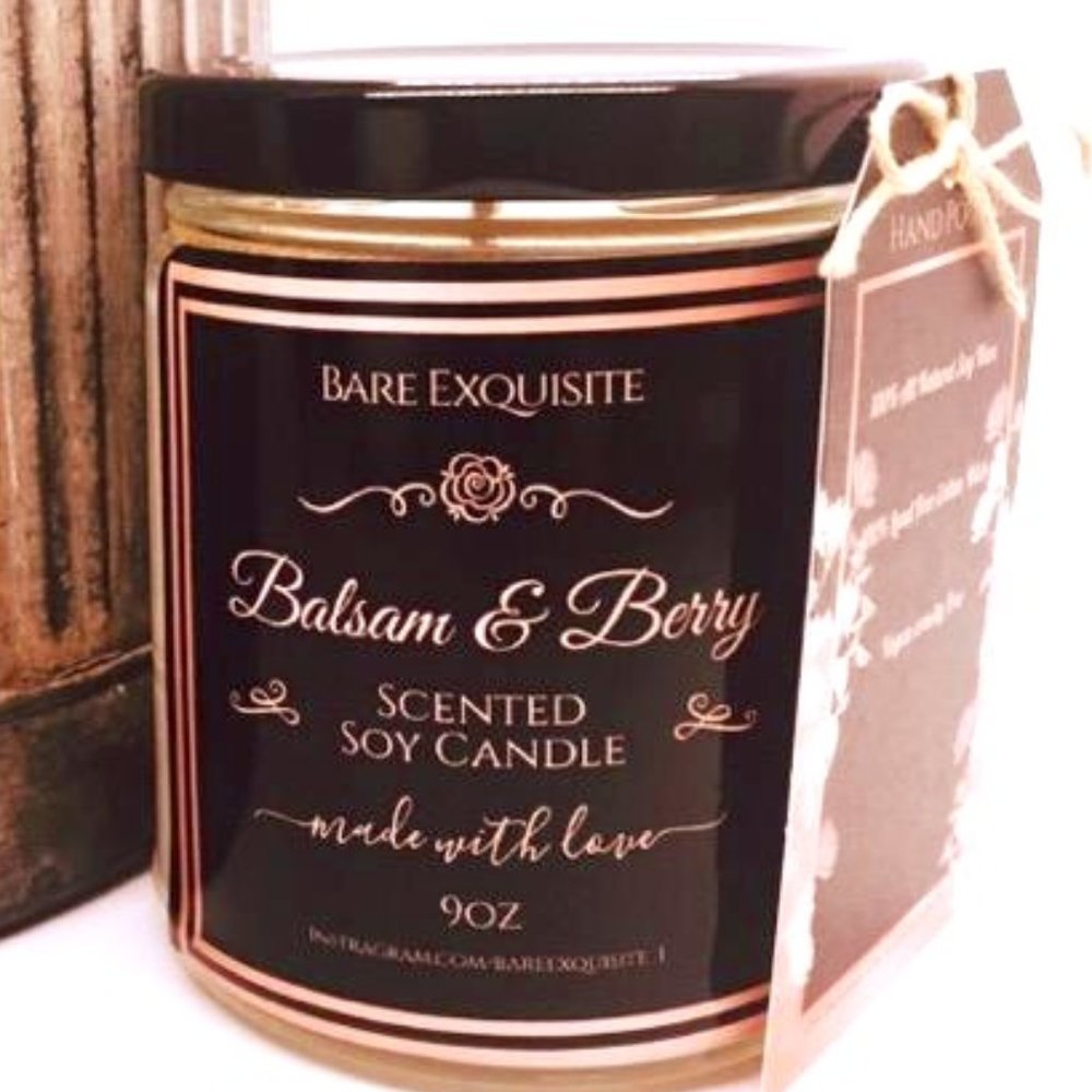 Balsam Berry Soy Candle 9oz. (Scented Candle, Candles)